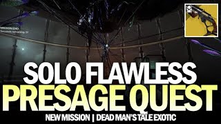 Solo Flawless Presage Exotic Quest Lone Gun in a Dark Place Triumph Destiny 2 [upl. by Aisayn97]