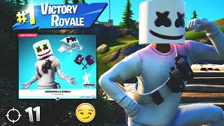 11 Kill Solo Win With Marshmello Gameplay In Fortnite Battle Royale Season 6 [upl. by Ecirehs180]