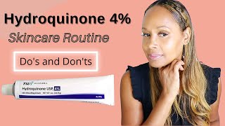 My Hydroquinone 4 Skincare Routine For Hyperpigmentation  Dos amp Donts [upl. by Val]