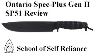 Ontario SpecPlus Gen II SP51 Knife Review [upl. by Sices]