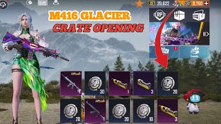 M416 Glacier amp Akm Glacier Crate Opening 🥳  Winter Crate Opening  New Crate Opening crateopening [upl. by Esnohpla]