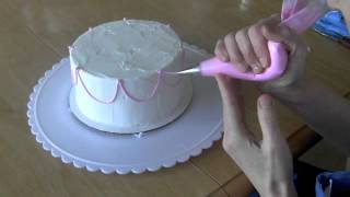 Cake Decorating Stringwork [upl. by Alikahs]