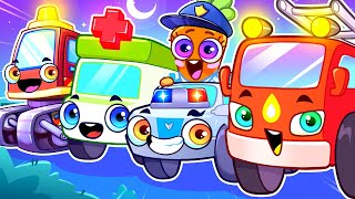 Five Little Cars Come to the Rescue 🥳 Finally 🤩  More Kids Songs amp Nursery Rhymes by VocaVoca🥑 [upl. by Ian757]