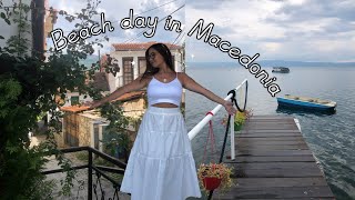 Beach Day In Macedonia ☀️⛱ Best Beach In Ohrid Macedonia [upl. by Demetria]