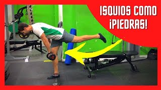 ¿Cómo Entrenar los ISQUIOTIBIALES con MANCUERNAS 💪 En Casa 🏠 6 Ejercicios para Isquios FUERTES [upl. by Ramyaj]