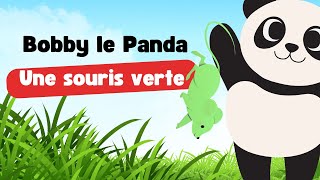 Une souris verte 🐭Chanson pour enfants avec paroles  Comptine [upl. by Home]