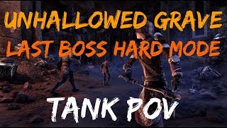 Veteran Unhallowed Grave  Last Boss Hard Mode  ESO Harrowstorm PTS Week 1 [upl. by Ynohtna]