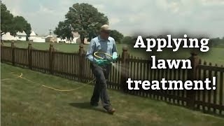 How to Apply Lawn Treatments  Lawn Care Application Methods [upl. by Ydnyl369]