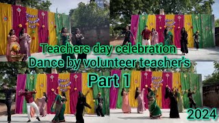 Teachers day celebrationSPVNdance by volunteer teacherspart1 [upl. by Franza]