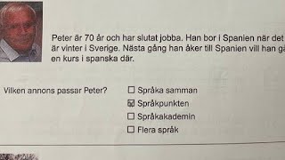 Läsförståelse Sfi Kurs C 2013 Nationella prov  امتحان قراءة في اللغة السويدية [upl. by Vitalis136]