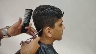 How to simple slope haircut for boys tutorial zaibi barber shop [upl. by Kcinimod]