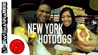 The Famous Nathans Hot Dogs in Coney Island NY  LifewithAnnaBee [upl. by Leuas]