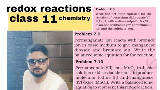 Problem 78 Problem 79 Problem 710 redox reaction class 11 chemistry [upl. by Rahs470]