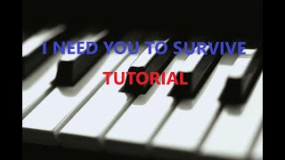 I Need You To Survive by Hezekiah WalkerPiano Tutorial [upl. by Morvin]