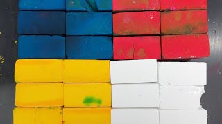 24 Super Vibrant and Soft Dyed Chalk Blocks  ASMR [upl. by Manas276]