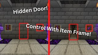 How to Make a SECRET Piston Door Using an Item Frame in Minecraft [upl. by Justine628]