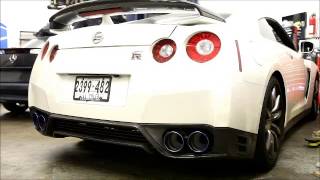 2014 Nissan GTR First Start with HKS Legamax Catback YPipe and AMS Catless Downpipes [upl. by Borman921]