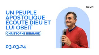 Un peuple apostolique écoute Dieu et lui obéit  Christophe Bernard  ACVN Le Havre [upl. by Hennessy]