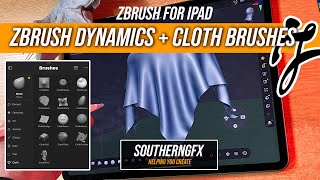 Zbrush on the iPad  Cloth Dynamics [upl. by Bouldon500]