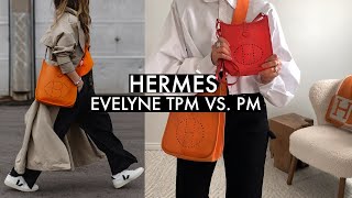 HERMÈS EVELYNE TPM VS PM  Mini Review What Fits amp Outfit Inspiration Feat LXR [upl. by Llechtim]