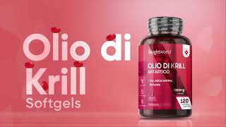 Olio di Krill Antartico  Integratore Omega3 puro e naturale  WeightWorld Italia [upl. by Caitlin]