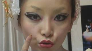 Geisha inspire look makeup  芸者風メイク [upl. by Burhans]