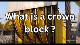 What is a crown block on a drilling rig [upl. by Ahsiekyt367]