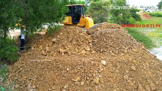 Old Video But If You Like Action Bulldozer KOMATSU D51PX Push The Soil Dont Forget Look This Video [upl. by Meerek]