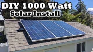 A DIY Solar Install YOU CAN DO  1000 Watts of Power  Off Grid  Power Outage  Reduce Power Bill [upl. by Hekking]