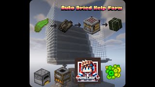 Minecrafts Most Efficient Auto Dried Kelp Farm Tutorial [upl. by Baudin]