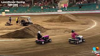 DelMar Fair Stock Lawnmower Racing 2024 [upl. by Bobbee953]