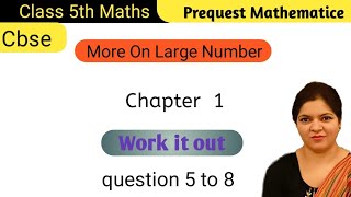 Class 5 Maths work it out  Class 5 Maths  Successor and predecessor [upl. by Nivrehs]