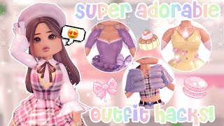 SUPER ADORABLE CORSET AND SHIRT HACK Roblox Royale High Outfit Hacks  LauraRBLX [upl. by Anegroeg]