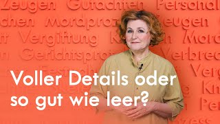 Was steht bei einem Mordprozess im Gerichtsprotokoll  ZEIT Verbrechen mit Sabine Rückert [upl. by Aihsa92]