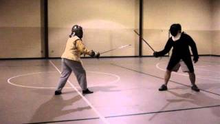 Martial Exchange Highland Broadsword Mungall vs Rapier OConnor [upl. by Mclaughlin763]