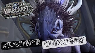 WOW Dragonflight ALL Dracthyr starting zone cutscenes [upl. by Enail]