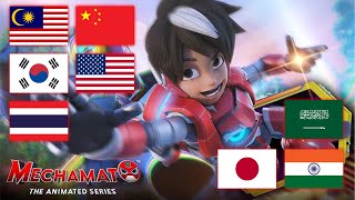 Mechamato Opening in DIFFERENT LANGUAGES [upl. by Napra]