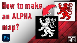 How to make an alpha map in Photoshop [upl. by Helli]