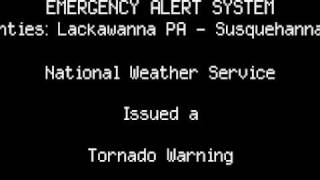 EAS NEPA Tornado Warning WITH ACTUAL NWS AUDIO [upl. by Nnahgem440]