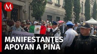 Trabajadores del Poder Judicial protestan afuera de la SCJN muestran apoyo a Norma Piña [upl. by Adnulahs]