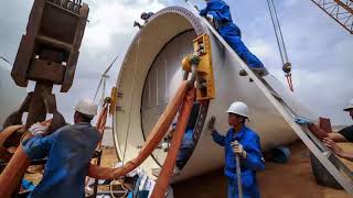 Wind Turbine Farm Installation From Scratch  Timelapse  Mega Structure [upl. by Sandry511]