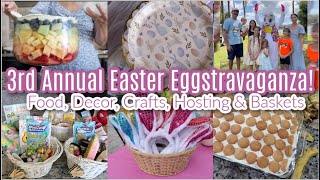 3rd Annual Easter Eggstravaganza Cooking Food Creating Crafts House Hosting amp Bunny Baskets [upl. by Assilav]