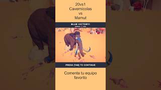 20vs1 Cavernícolas vs Mamut  Totally Accurate Battle Simulator gaming tabs simulator simulation [upl. by Nailij]