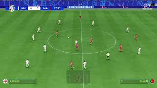 FC 24 Gameplay  Gruzja  Portugalia  Euro 2024 [upl. by Ynohtnaeoj]