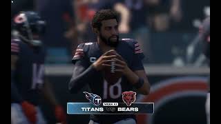 Madden NFL 25 Tennessee Titans  Chicago Bears Week 1 Sim [upl. by Malchy]