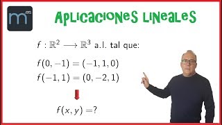 Aplicación lineal con imágenes de una base dadas 2 aplicaciones lineales de espacios vectoriales [upl. by Adyht311]