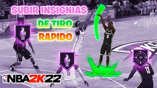 COMO SUBIR LAS INSIGNIAS DE TIRO EN NBA 2K22 RAPIDO Y FACIL NO FALLA [upl. by Ayela]