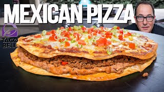 THE TACO BELL MEXICAN PIZZA AT HOMEBUT WAY BIGGER amp WAY BETTER  SAM THE COOKING GUY [upl. by Macfadyn]