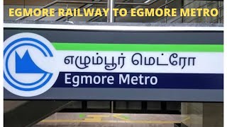 Egmore Railway Station to Egmore Metro roadto1k [upl. by Resay]