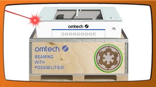 Omtech Polar Laser Unboxing amp Test Fire [upl. by Ardnuahs]